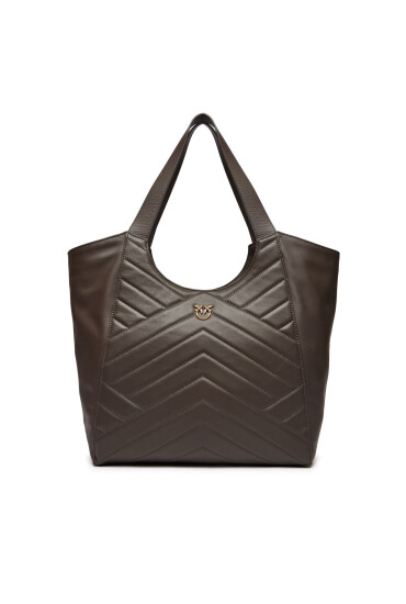 PINKO Дамска чанта Tote Bag Puzzle 104536 A29Y M09Q Кафяв - Mera.bg