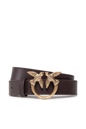 Pinko Дамски колан Love Berry Simply H3 Belt AI 22-23 PLT01 1H212Q Y5H7 Brown L72Q - Mera.bg