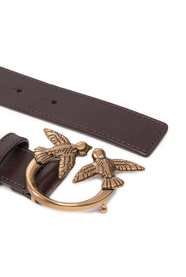Pinko Дамски колан Love Berry Simply H3 Belt AI 22-23 PLT01 1H212Q Y5H7 Brown L72Q - Mera.bg