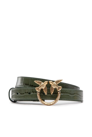 Pinko Дамски колан Love Croco H2 Belt AI 22-23 PLT01 1H213V A051 Green Z67Q - Mera.bg