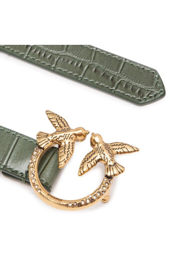 Pinko Дамски колан Love Croco H2 Belt AI 22-23 PLT01 1H213V A051 Green Z67Q - Mera.bg