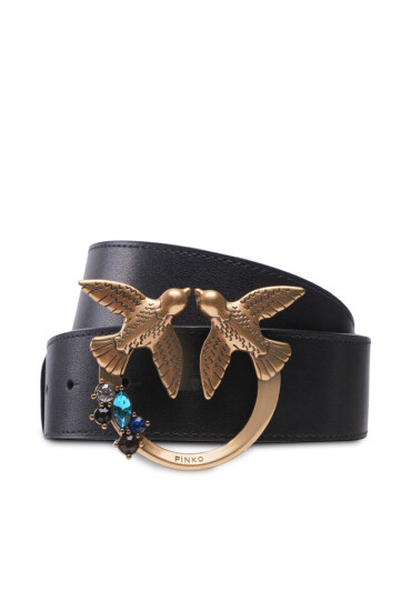 Pinko Дамски колан Love Berry H4 Belt PE 23 PLT01 100120 A0J4 Черен - Mera.bg
