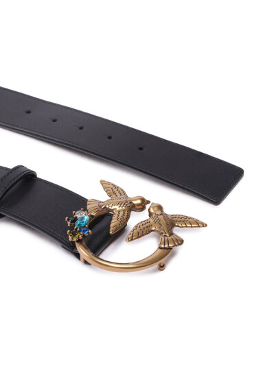 Pinko Дамски колан Love Berry H4 Belt PE 23 PLT01 100120 A0J4 Черен - Mera.bg