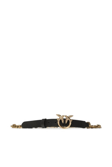 Pinko Дамски колан Love Day Chain H2 Belt PE 23 PLT01 100133 A0F1 Черен - Mera.bg