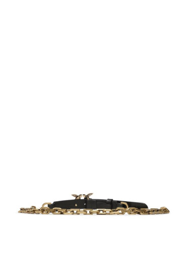 Pinko Дамски колан Love Day Chain H2 Belt PE 23 PLT01 100133 A0F1 Черен - Mera.bg