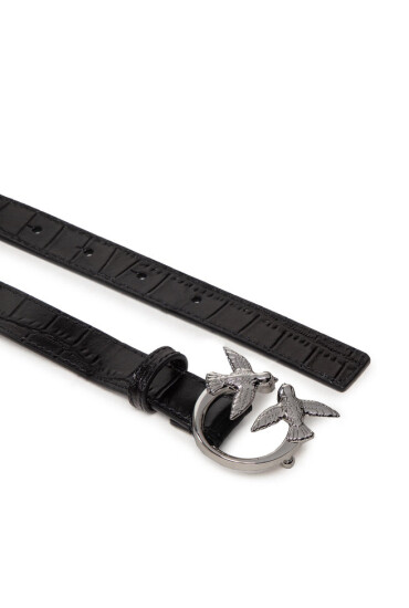 Pinko Дамски колан Brevis H2 Belt 1H2140 A03I Nero Limousine/Shiny Nickel Z99N - Mera.bg