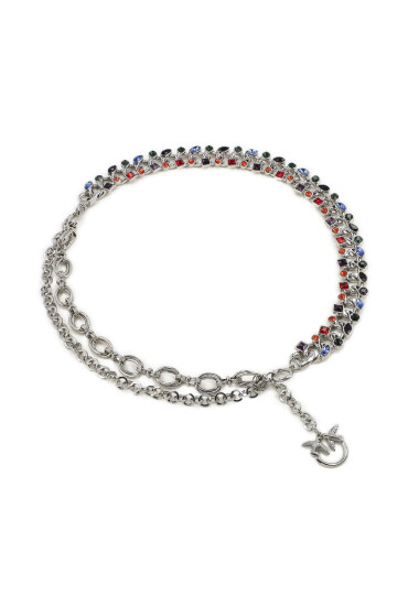 PINKO Дамски колан Doralis Chain Belt 20222 PLT01 1H2145.A085 Сребрист - Mera.bg