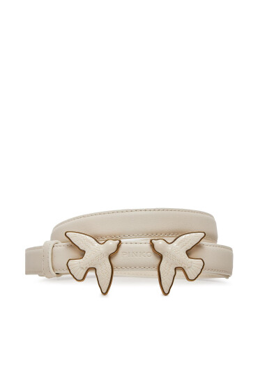 Pinko Дамски колан Love Berry Evolution H2 Belt AI 23-24 PLT01 100297 A0F1 Екрю - Mera.bg