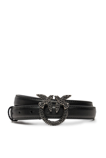 PINKO Дамски колан Love Berry H2 Belt AI 24-25 PLT01 100143 A2A9 Черен - Mera.bg