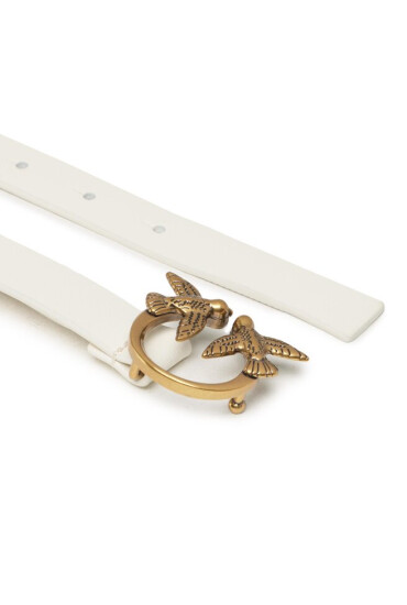 PINKO Дамски колан Love Berry H2 Belt PE 23 PLT01 100143 A0R6 Бял - Mera.bg
