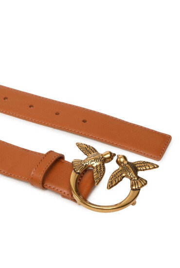 Pinko Дамски колан Love Berry H3 Belt PE 23 PLT01 100125 A0F1 Cuoio L58Q - Mera.bg