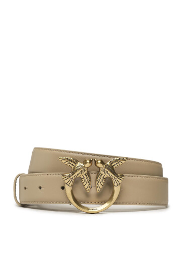 PINKO Дамски колан Love Berry H3 Belt PE 23 PLT01 100125 A0F1 Бежов - Mera.bg