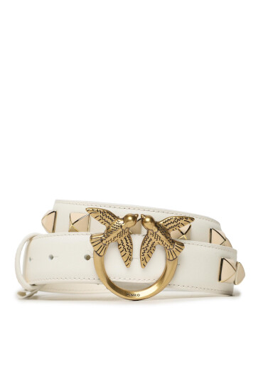 PINKO Дамски колан Love Berry H3 Belt PE 23 PLT01 100125 A0R6 Бял - Mera.bg