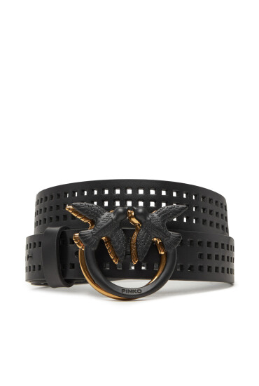 PINKO Дамски колан Love Berry H3 Belt PE 25 PLT01 100125 A11W Черен - Mera.bg