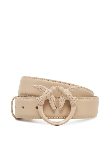 PINKO Дамски колан Love Berry H3 Belt PE 25 PLT01 100125 A1K2 Бежов - Mera.bg