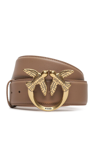 Pinko Дамски колан Love Berry H4 Belt AI 23-23 PLT01 100120 A0F1 Beige D01Q - Mera.bg