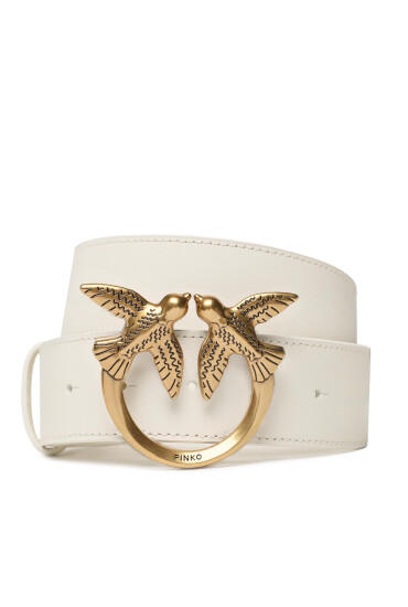 PINKO Дамски колан Love Berry H4 Belt PE 23 PLT01 100120 A0F1 Бял - Mera.bg