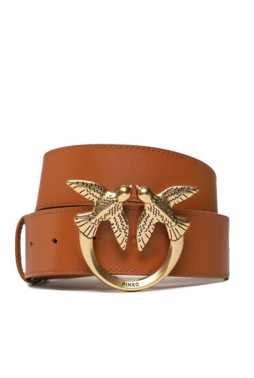 Pinko Дамски колан Love Berry H4 Belt PE 23 PLT01 100120 A0F1 Cuoio L58Q - Mera.bg