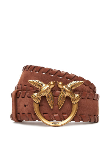 PINKO Дамски колан Love Berry Weaving Belt H4 20252 PLT01 105461.A2QG Кафяв - Mera.bg