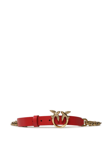 Pinko Дамски колан Love Day Chain H2 Belt PE 23 PLT01 100133 A0F1 Червен - Mera.bg