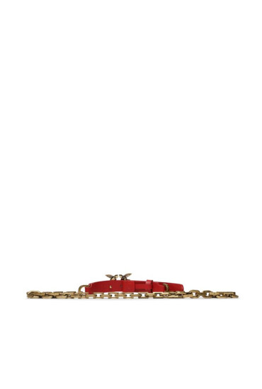Pinko Дамски колан Love Day Chain H2 Belt PE 23 PLT01 100133 A0F1 Червен - Mera.bg
