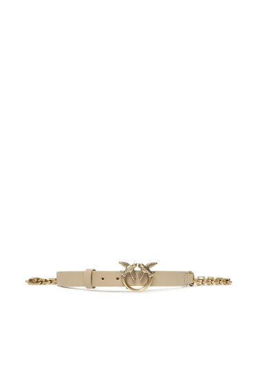 Pinko Дамски колан Love Day Chain H2 Belt PE 23 PLT01100133 A0F1 Бежов - Mera.bg
