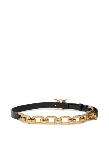 Pinko Дамски колан Love Day Marco Chain H2 Belt AI 22-23 PLT01 1H212X Y5H7 Black Z99Q - Mera.bg