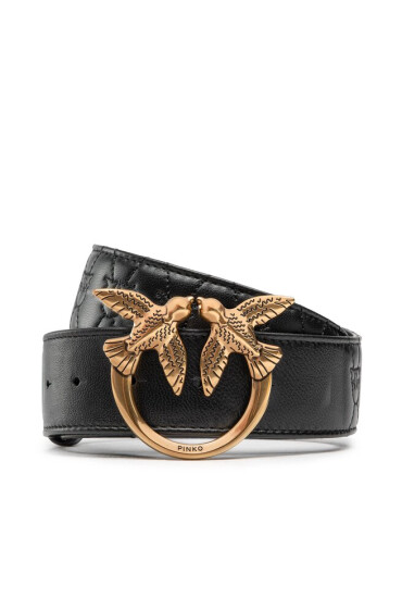 Pinko Дамски колан Love Puff Birds H4 Belt AI 22-23 PLT01 1H213J A083 Black Z99Q - Mera.bg