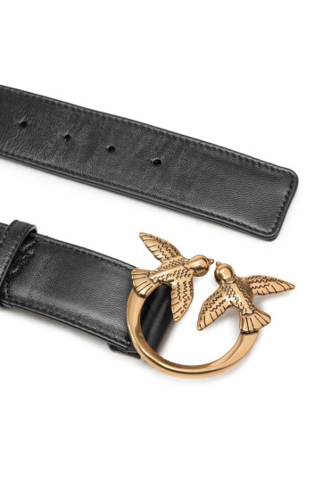 Pinko Дамски колан Love Puff Birds H4 Belt AI 22-23 PLT01 1H213J A083 Black Z99Q - Mera.bg