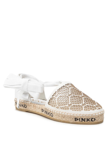 Pinko Еспадрили Angelica Sandalo PE 22 BLKS1 1H2119 Y86A White C03 - Mera.bg