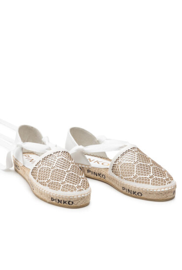 Pinko Еспадрили Angelica Sandalo PE 22 BLKS1 1H2119 Y86A White C03 - Mera.bg