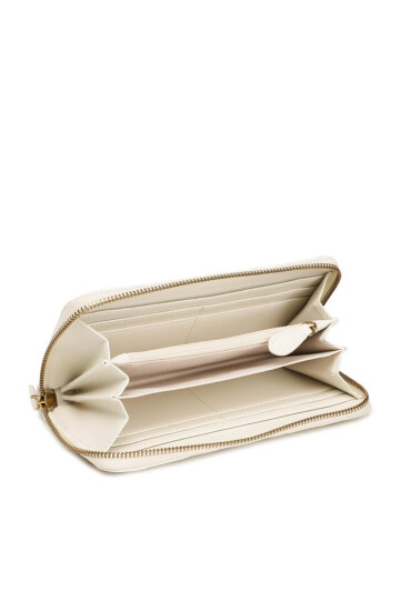 Pinko Голям дамски портфейл Ryder Zip Around 100250 A0GK Bianco Seta/Antique Z14Q - Mera.bg