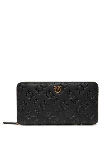 PINKO Голям дамски портфейл Ryder Zip Around . AI 24-25 PCPL 100250 A1YB Черен - Mera.bg