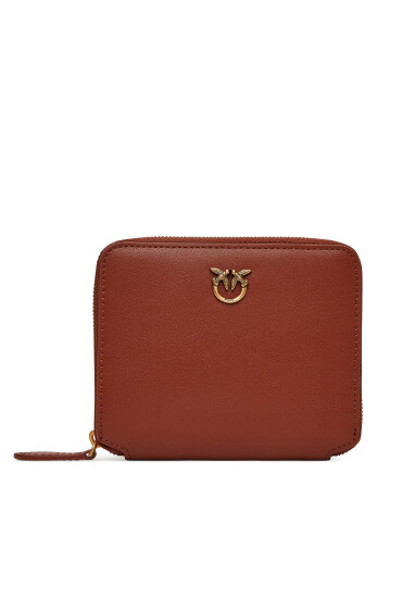 PINKO Голям дамски портфейл Taylor Zip Around 100249 A0F1 Кафяв - Mera.bg