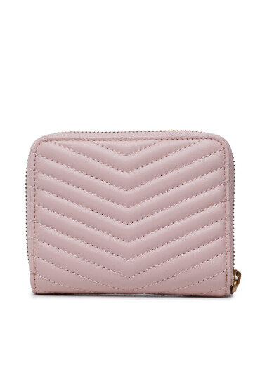 Pinko Голям дамски портфейл Taylor Zip Around Sheep Nappa Chevro 100249 A0GK Cipria/Antique Gold O81Q - Mera.bg
