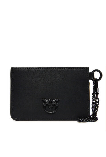 Pinko Калъф за кредитни карти Cardholder Chain PE 24 PCPL 102748 A1KM Черен - Mera.bg