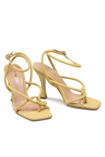 Pinko Сандали Michela Sandalo PE 22 BLKS1 1H211C Y86C Banana C38 - Mera.bg