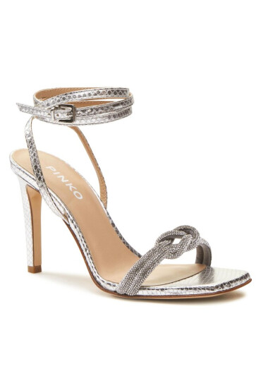 Pinko Сандали Anabia Sandalo PE 23 BLKS1 101301 A0XZ Silver ZZF - Mera.bg