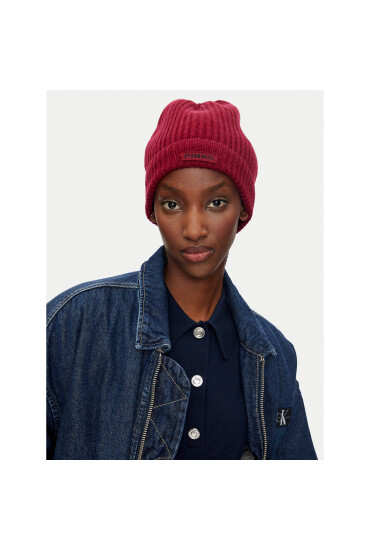 PINKO Шапка Lambkin Cuffia 104489 A1CH Бордо - Mera.bg