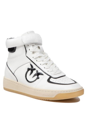 Pinko Сникърси Lorena Basket Hi Sneaker AI 22-23 BLKS1 1H214S A08S Bianco/Nero ZZ1 - Mera.bg