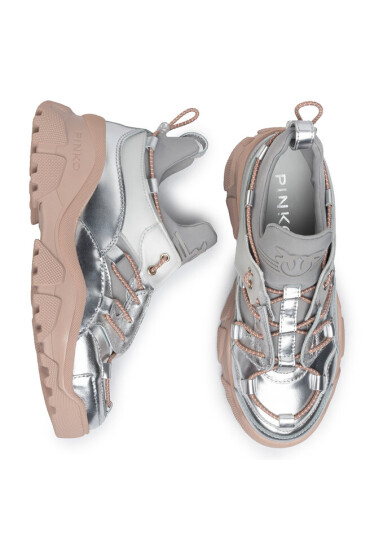 Pinko Сникърси Cumino 2 PE 20 BLKS1 1H20QR Y62U Argento/Ro IN6 - Mera.bg