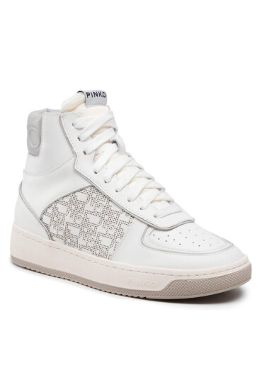 Pinko Сникърси Nancy 2 Basket Hi Sneaker PE 22 BLKS1 1H210T Y84X Bianco/Gri ZK1 - Mera.bg