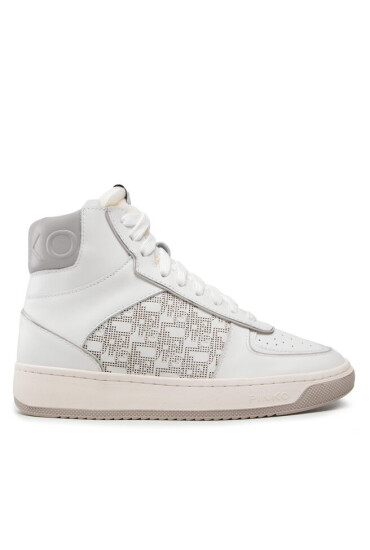 Pinko Сникърси Nancy 2 Basket Hi Sneaker PE 22 BLKS1 1H210T Y84X Bianco/Gri ZK1 - Mera.bg