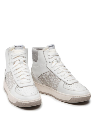 Pinko Сникърси Nancy 2 Basket Hi Sneaker PE 22 BLKS1 1H210T Y84X Bianco/Gri ZK1 - Mera.bg