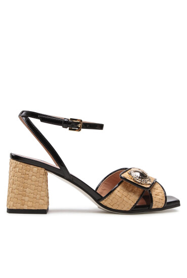 Pollini Сандали SA16486C0ETS110A Rafalla Natu/Nero - Mera.bg