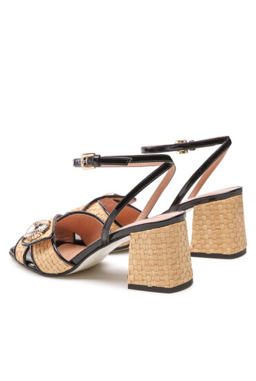 Pollini Сандали SA16486C0ETS110A Rafalla Natu/Nero - Mera.bg