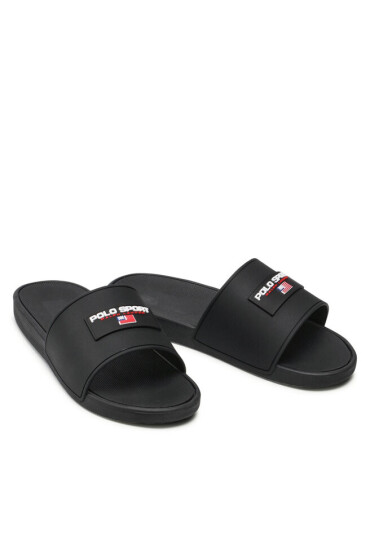 Polo Ralph Lauren Чехли Polo Sport Slide RF103346 Black/Black - Mera.bg