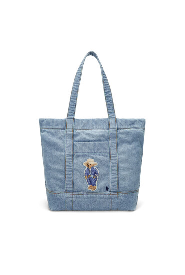 Polo Ralph Lauren Дамска чанта Bear 428960637001 Син - Mera.bg