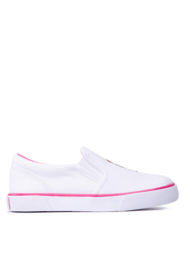 Polo Ralph Lauren Гуменки Bal Harbour II Bear RF103506 S White/Baja Pink - Mera.bg