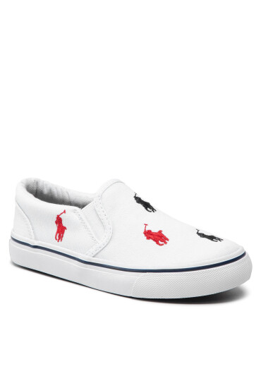 Polo Ralph Lauren Гуменки Keanton Slip On RF103502 S White/Navy/Red - Mera.bg